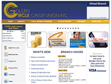 Tablet Screenshot of goldencirclecu.com